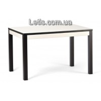 Стіл Фішер розкладний 110(+40)х70 см венге, скло біле