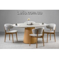 Стіл Конус круглий розкладний 120(+36) см з склом