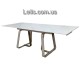 Стіл Bianco Luxe розкладний 160(+2х40)х90 см керамограніт