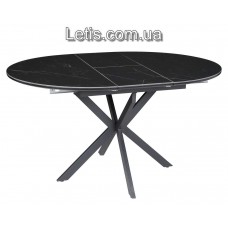 Стіл Genewa круглий розкладний 105(+35) см керамограніт