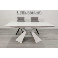 Стіл Laura розкладний 160(+2х40)х90 см керамограніт